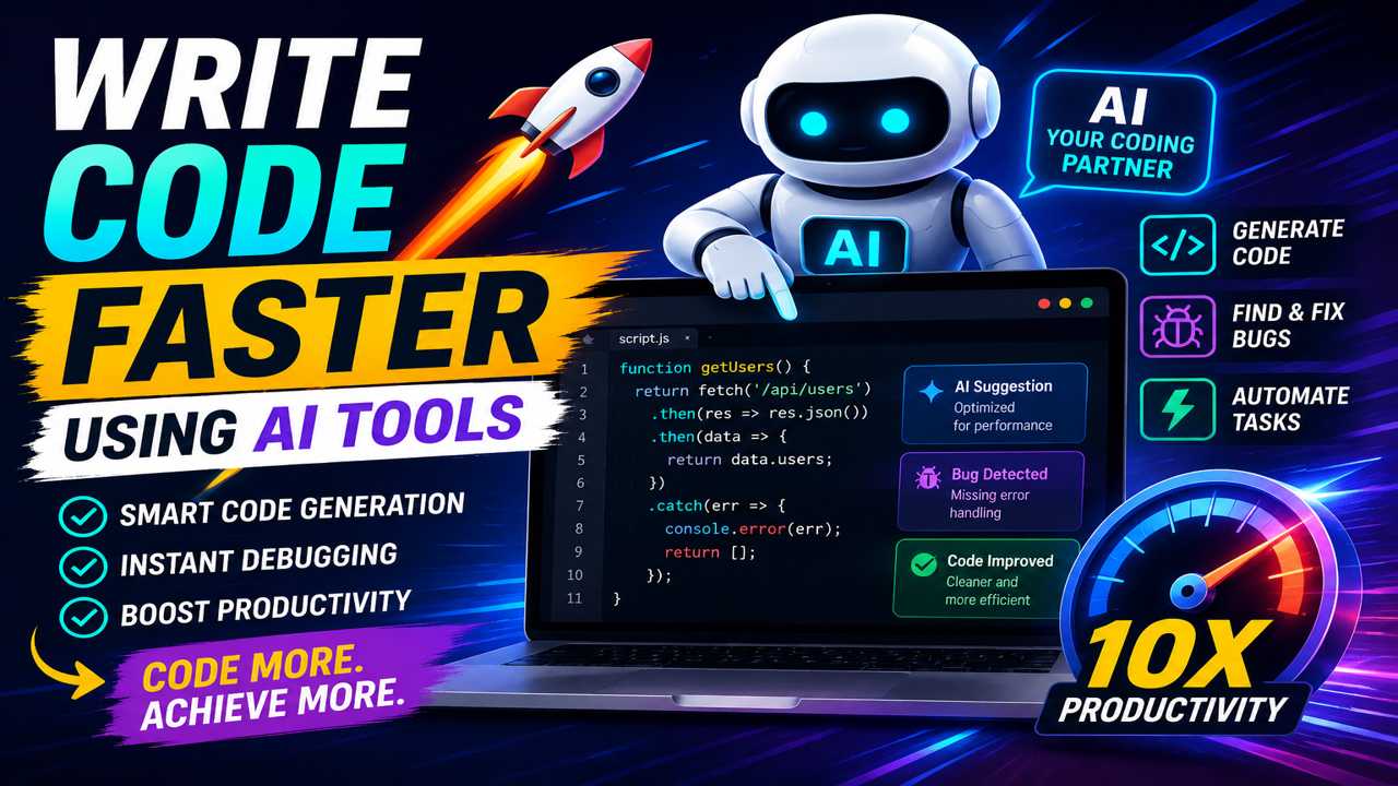 How to Write Code Faster Using AI Tools